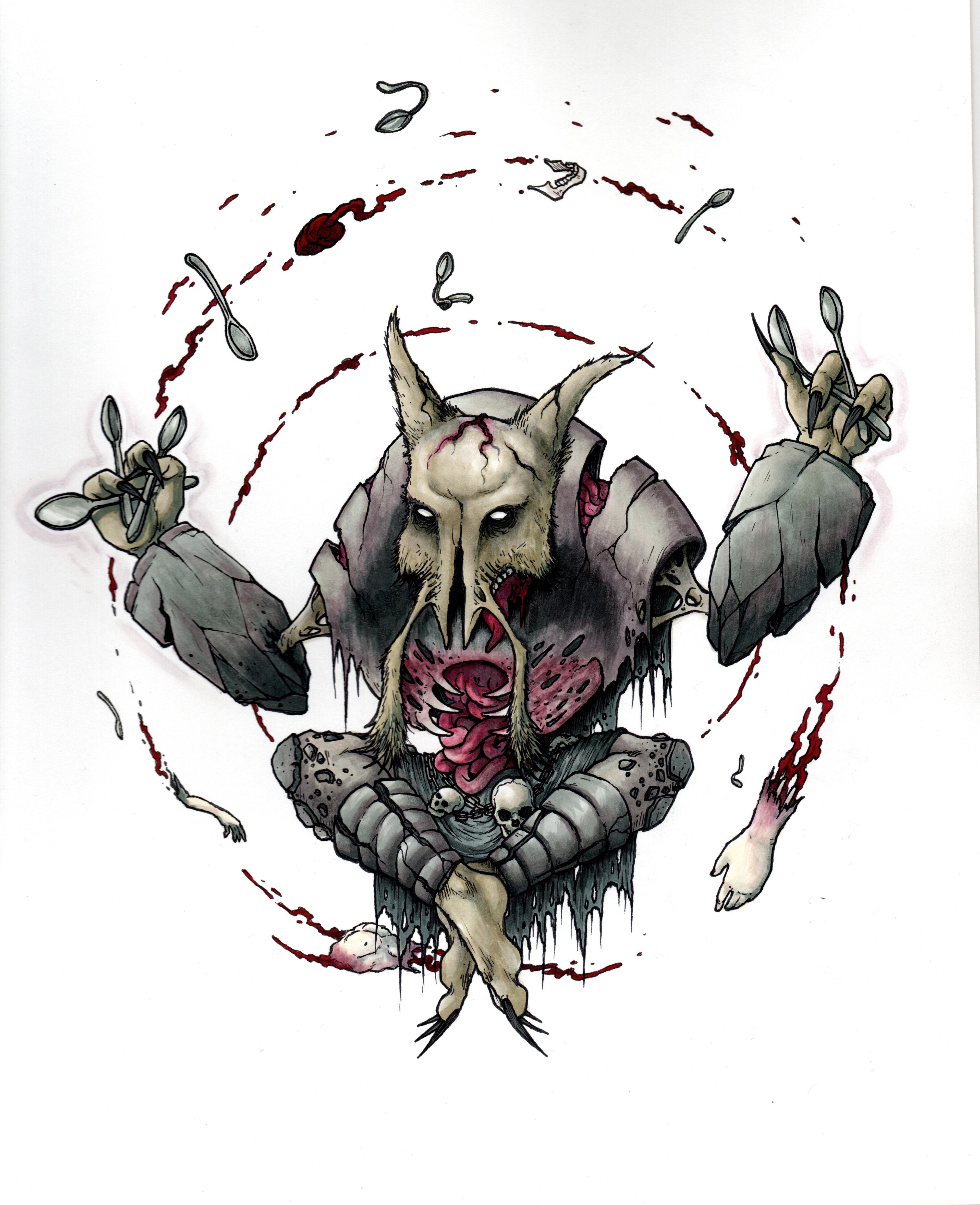 Alakazam Colour Print