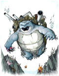 Blastoise Colour Print