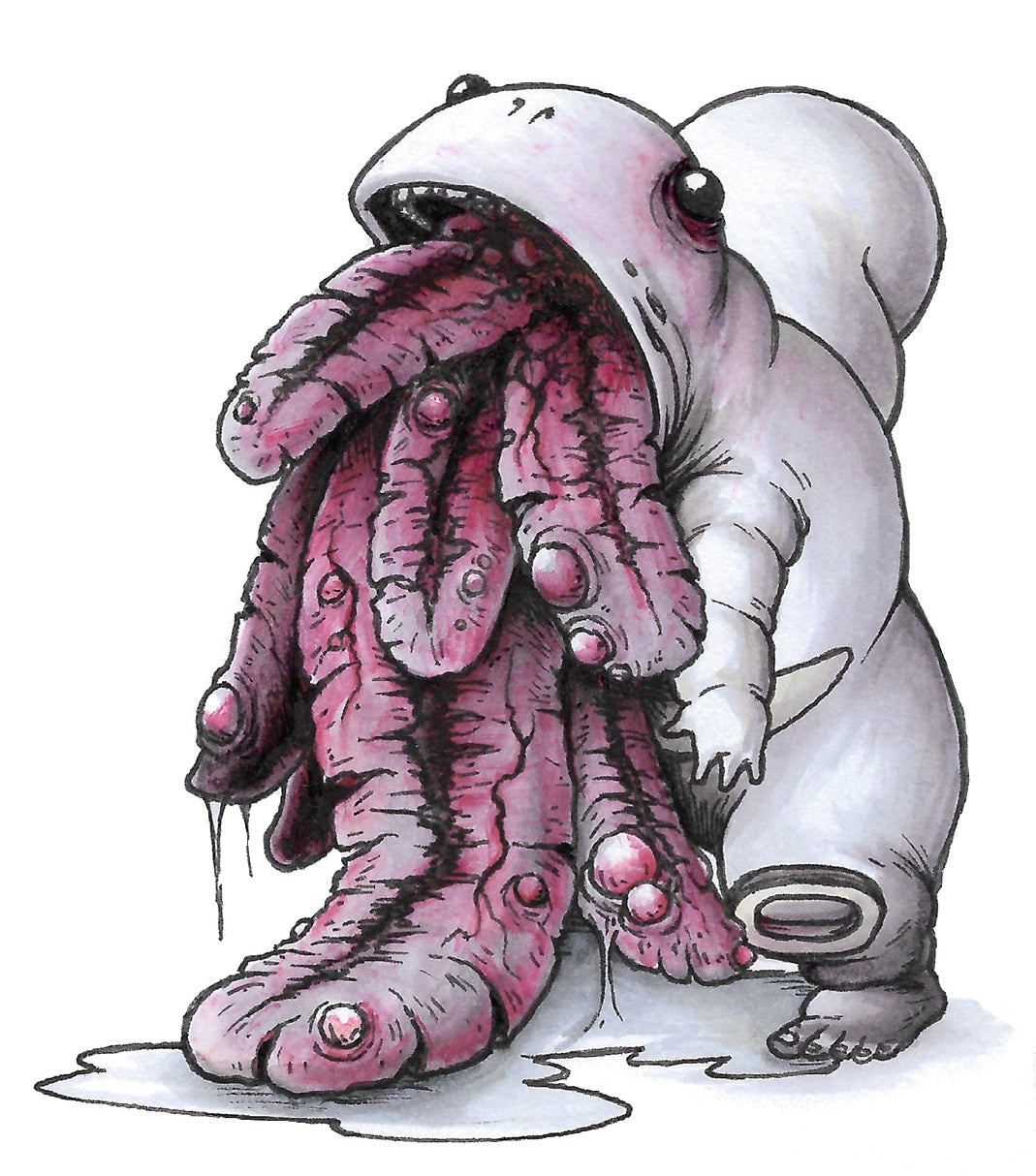 Lickitung Colour Print